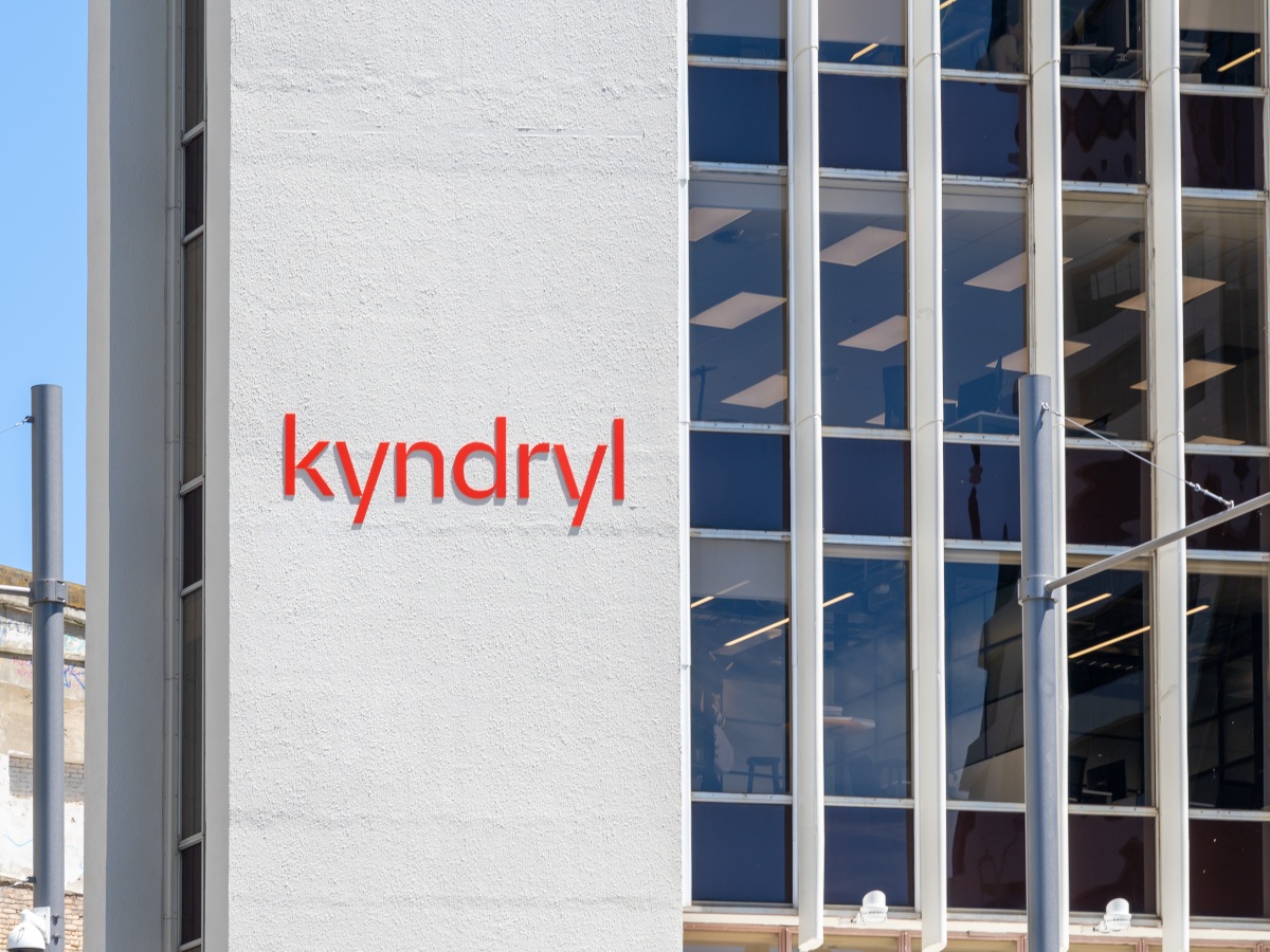 Kyndryl signage on a building during daylight.