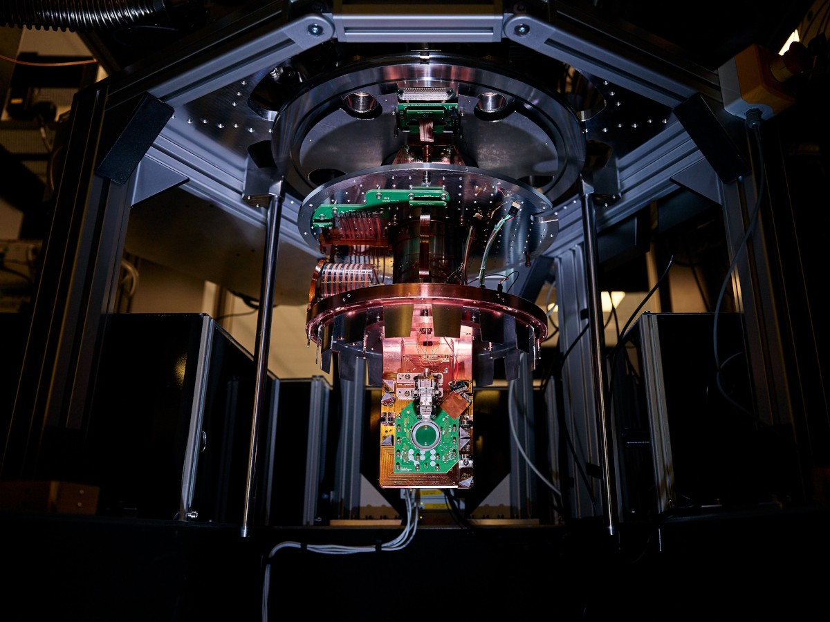 A quantum computing setup.