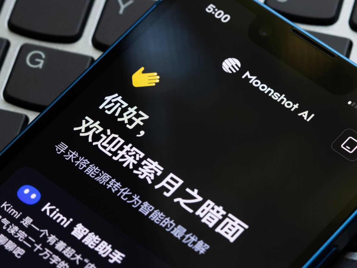 Moonshot AI on a smartphone.
