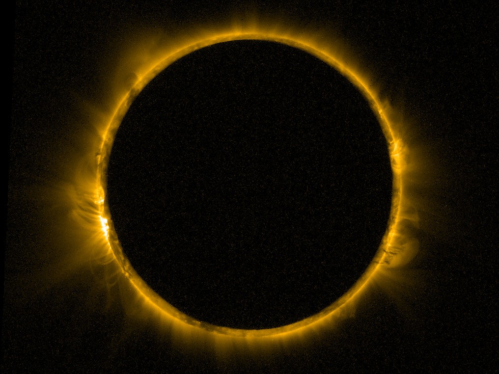 A solar eclipse.