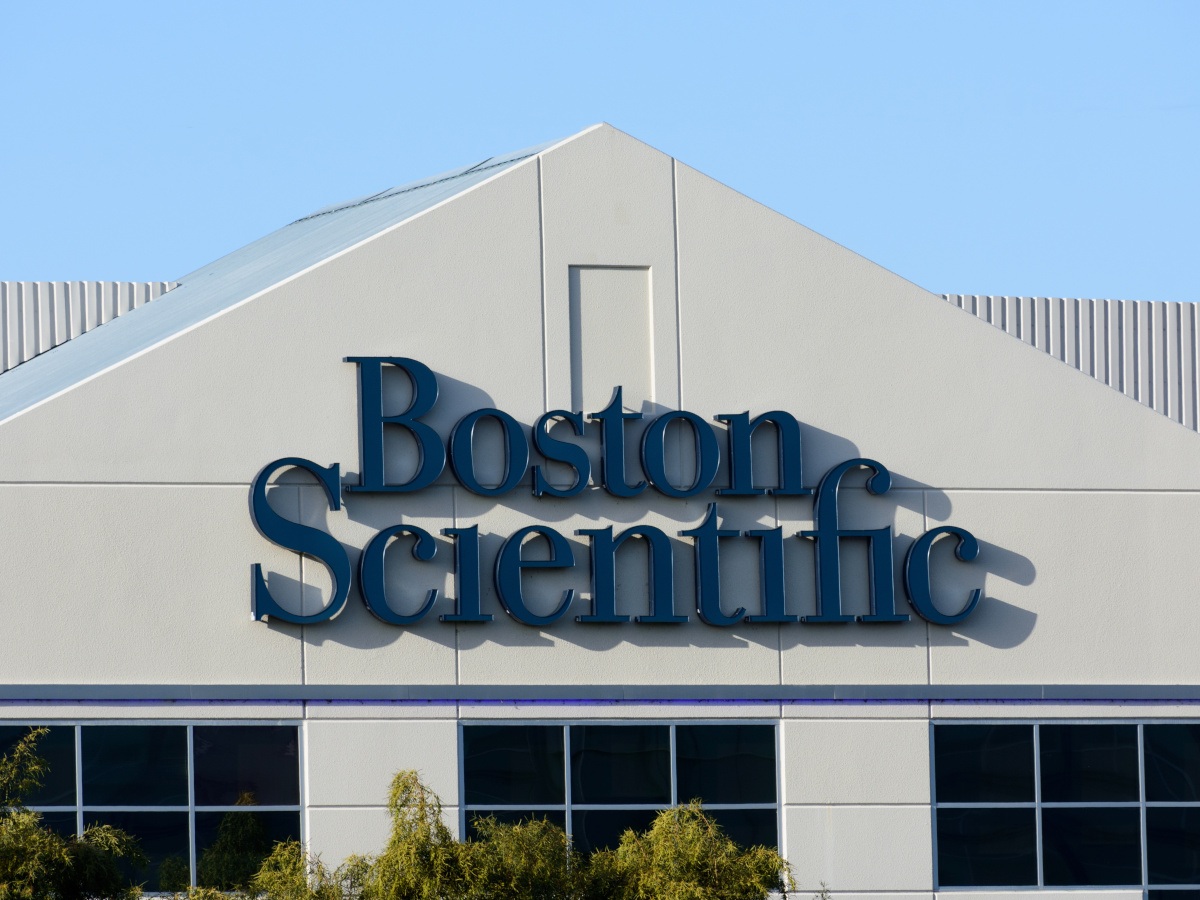 Boston Scientific sign on a building.