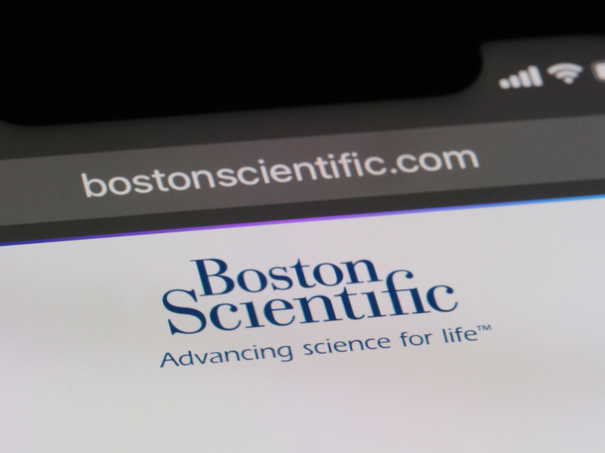 Boston Scientific logo on a website.