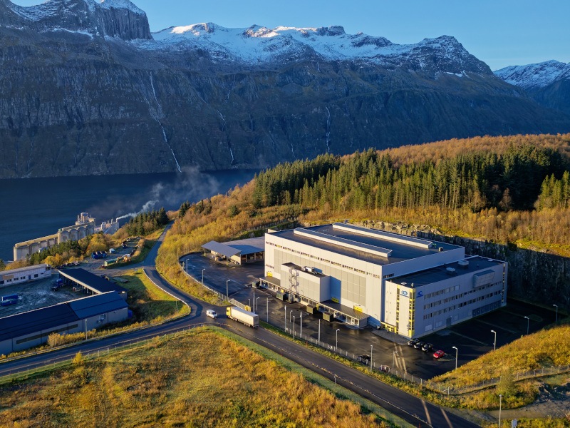 A data centre in a scenic location with mountains all around.