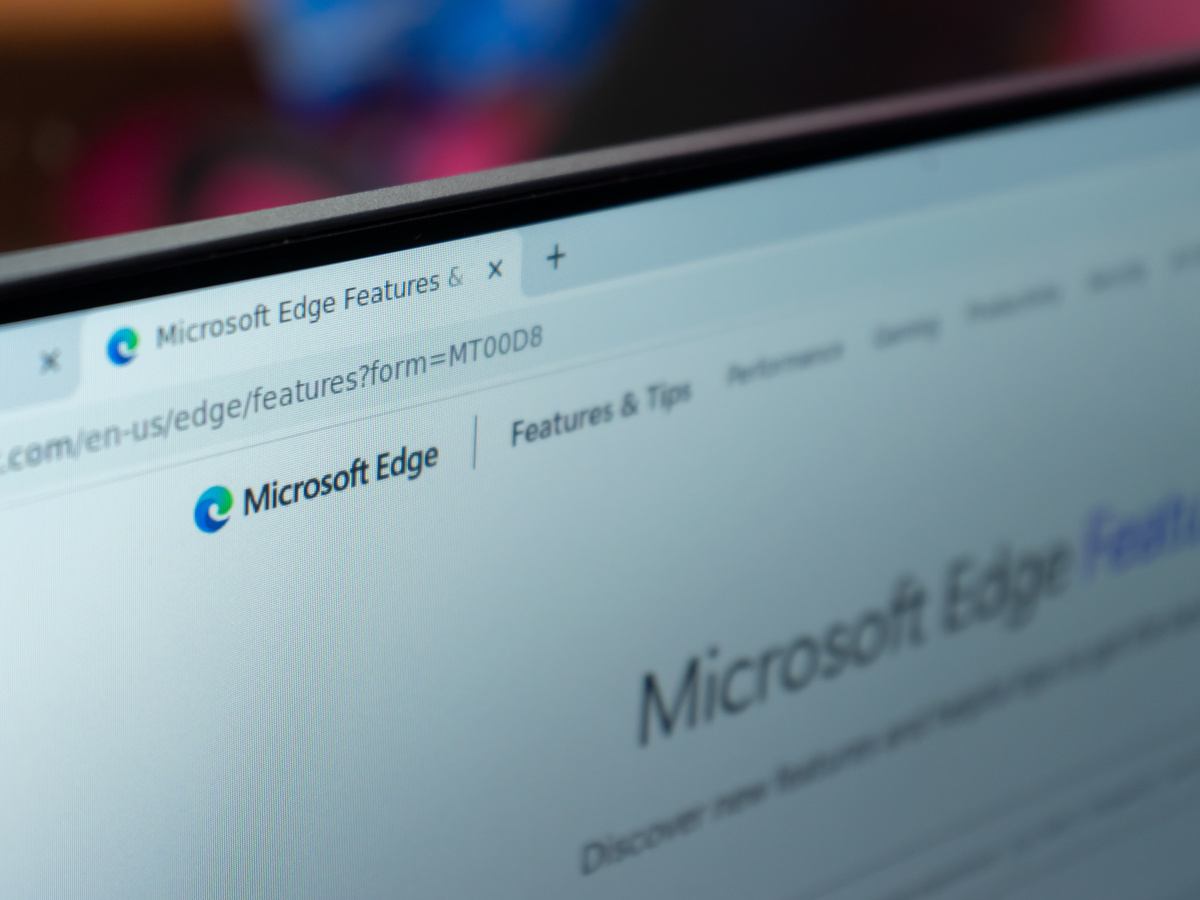 The Microsoft Edge browser on a computer screen.